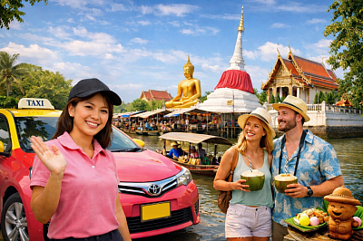 บริแท็กซี่ผู้หญิงขับนนทบุรีพาเที่ยว